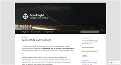 Desktop Screenshot of blog.foreflight.com