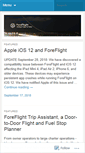 Mobile Screenshot of blog.foreflight.com