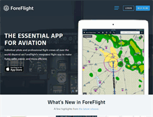 Tablet Screenshot of foreflight.com